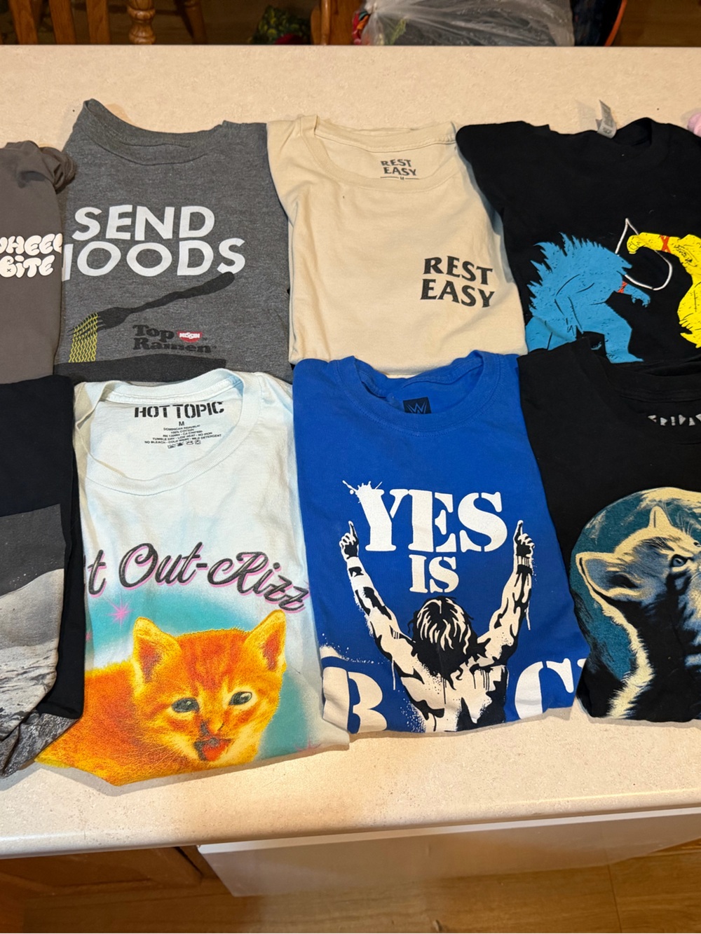 Men’s Size Medium Lot Of 10 Graphic T-Shirts
